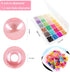 JHYlilia 1800Pcs 6mm Pearl Beads for Crafts, 24 Colors Round Pearls Beads with Holes for Jewelry Making Handcrafted Loose Spacer Beads for Crafts ...