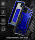 Poetic Spartan Series Designed for Google Pixel 4 5.7 inch Case, Full-Body Rugged Dual-Layer Metallic Color with Premium Leather Texture Shockproo...
