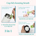 Cup Lid Gap Cleaning Brush, 3 in 1 Multifunctional Insulation Bottle Cleaning Tools Silicone Gap Cup Rim Brush for Bottle Gap Tight Spaces Cup Hom...