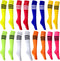 Neon Knee High Socks, 8 Pairs Striped Tube Sock Athletic Baseball Basketball Dance Neon Colored Soccer Socks for Adult Girls Women Youth, 8 Colors...