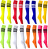 Neon Knee High Socks, 8 Pairs Striped Tube Sock Athletic Baseball Basketball Dance Neon Colored Soccer Socks for Adult Girls Women Youth, 8 Colors...