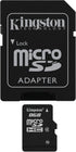 Kingston 8 GB microSDHC Class 4 Flash Memory Card SDC4/8GB,Black...