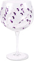 Pavilion Gift Company Pavilion-Purple Sprout-24 Oz Wine Removable Happy 60th Bir Hand Decorated Glass, 24 oz...