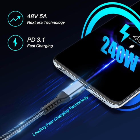 V 240W Right Angle USB 4 Cable for Thunderbolt 4 Cable 2.6 FT USB 4 Coaxial Cable with 40Gbps Data and 8K@30Hz/5K@60Hz,Compatible with Thunderbolt...