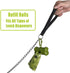 Metal Dog Leash 4FT/6FT Chew Proof Heavy Duty Dog Chain Leash for Medium Large Dogs, Comfortable Handle with Dog Waste Bag Holder, Improved Dog Sa...
