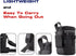 Camera Lens Case Extra Large Thick lens bag Compatible with Nikon AF-S 24-120MM/24-70MM F2.8G/85MM F1.4G Below 4.13" x 7.28"(D x L)...