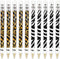Zebra Cadoozle Mini Mechanical Pencil - 0.7mm Lead - Novelty Zebra & Cheetah Animal Print - Pack of 10...