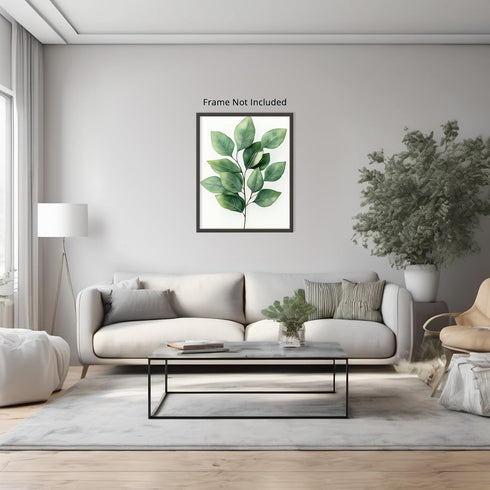 Posterizer 1 pcs-plant leaves-Chic art for plant lovers 5-Floral & Botanical Art-Workplace & Office Art-Living Room Bedroom Decor- unframed wall a...