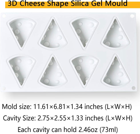 OCPO KITCHEN Cheese Silicone Baking Mold for Mousse Cake, CheeseCake, French Dessert, Pastry, Chocolate, Ice Cream, Pudding, Cake Decoration Mold,...