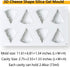 OCPO KITCHEN Cheese Silicone Baking Mold for Mousse Cake, CheeseCake, French Dessert, Pastry, Chocolate, Ice Cream, Pudding, Cake Decoration Mold,...