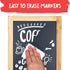 White Chalk Markers Fine Tip (5 Pack 3mm) - Chalkboard Markers, Liquid Chalk Marker Erasable - Thin Chalk Pens For Chalk Board, Blackboard, Glass,...
