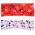 BinaryABC 4th of July Baby Headband,Flower America Flag Headband,independence Day Headwear Hairband,2Pcs...