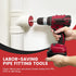 PVC Fitting Saver with 1-½-Inch Head Aluminum, PVC Pipe Reamer, PVC Socket Saver with 3/8" Hex Shaft, For Water Lines, Drain Lines, Vent Lines...