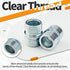 1 Inch / 25.4mm Metal Rack Connector - 4 PCS Shelving Threaded Pole Connectors for Extending Wire Rack Shelving...