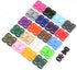 PENTA ANGEL 40PCS 3/8 Inch Plastic Curved Buckle DIY Craft Webbing Contoured Side Quick Release Buckle for Bracelets Backpack Tactical Bag and Gea...