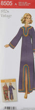 Simplicity US8505A 1970's Vintage Fashion Women's Ankle Length Caftan Sewing Pattern Kit, Code 8505, Sizes 10-20...