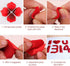 3000 PCS Dark Red Artificial Silk Rose Petals for Romantic Night, Wedding, Party, Anniversary Flower Decorations...