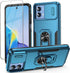 for Motorola Moto G Stylus 5G 2023 Case with Slide Camera Cover,Tempered Glass Screen Protector,Full Camera Protection Ring Kickstand Military Gra...
