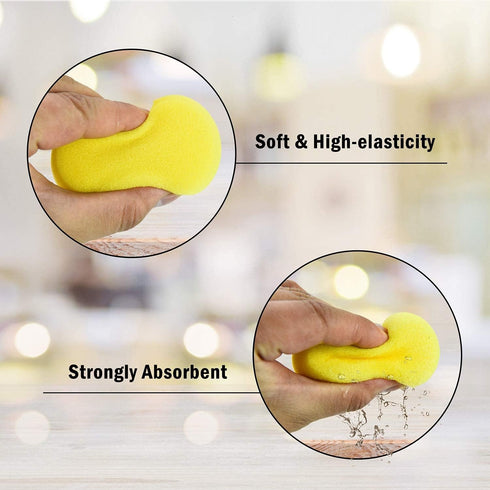 YoleShy 25 Pcs Painting Sponge, Artist Sponge for Watercolor, Crafts, Pottery, Clay, Ceramics, Face Painting & Household Use (2.8 Inch)...