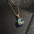 EVEVIC Austrian Crystal Cube Pendant Necklaces for Women 14K Gold Plated Hypoallergenic Dainty Jewelry...