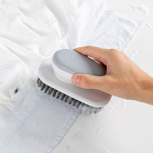 Cleaning Brush Household Small Laundry Brush for Soft Bristle Scrub Clothes Shoe Underwear Fabric Hand Cleaning Brush (Gray)...
