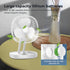Upgrade Portable Table Fan with 3 Wind Speeds and Hook I Foldable USB Rechargeable Personal Fan for Bedroom Office RV Camping Air Circulator Cooli...