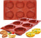JOERSH 2-PK Silicone Egg Molds Non-Stick 3" Round Muffin Top Baking Pans, Egg Molds for Breakfast Sandwiches, Corn Breads, Whoopie Pies, Shortcake...