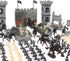 254pcs/set Medieval Castle Knights Action Figure Toy Army Playset with Toy Soldier, cavalry and arrow tower, Great for Girls and Boys(size:254PCS)...