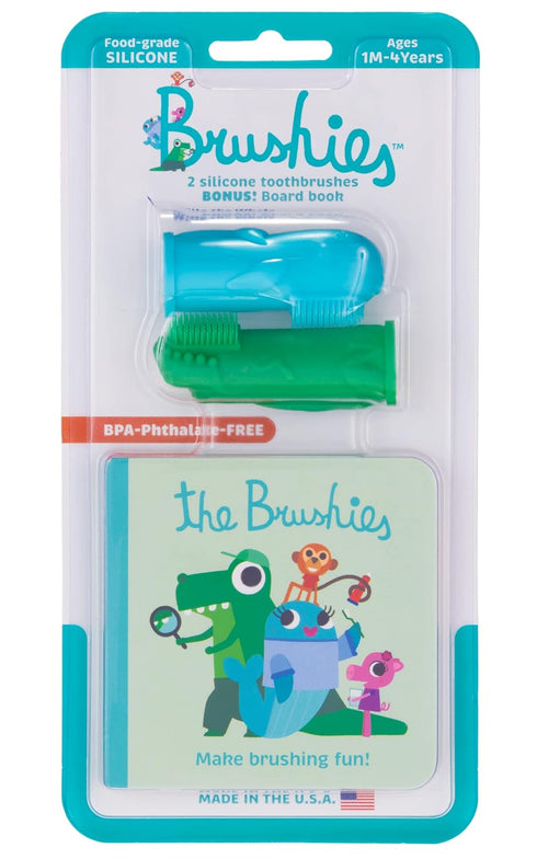 Chomps & Willa Baby & Toddler Toothbrush 2-Pack & Storybook Set/Dental Item and Book/Youth Tooth & Gum Care/Ages 4 Weeks to 4 Years...