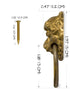 Lion's Roar Pulls 2 Inches - Set of 2 - Architectural, Interior Design, Furniture Cabinet Customization Hardware...