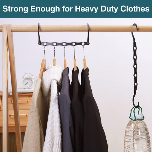 AMKUFO Closet Organizers and Storage 20 Pack Hanger Organizer Magic Hangers Space Saving Hanging Plastic for Heavy Clothes, Dorm Room Bedroom Home...