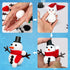 Hophine 12Pack Build a Snowman Kit, Molding Clay Snowman Kit, Christmas DIY Crafts for Kids, Perfect for Winter Holiday Parties, Christmas Stockin...