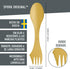 Light My Fire Spork Original 3-in-1 Camping Spoon Fork Knife Combo Reusable Travel & Camping Utensils Lunch Spork Outdoor Backpacking Hiking Picni...