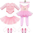 Kajaia 8 Pcs 18 Inch Doll Ballet Ballerina Outfits 18 Inch Doll Clothes and Accessories Ballet Tutu Dance Dress Ballet Shoes Headband Doll Clothes...