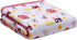 2 Ply Silky Baby Blanket, Reversible to Flannel, Farm Animal Print (Multi-colored, 30 in. x 40 in.)...