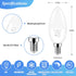 Brightever Candelabra 40W Equivalent LED Light Bulbs, 4W Candle Light Bulbs with Small E12 Base, Daylight White 5000K Ceiling Fan Lightbulbs, Type...
