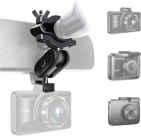 AZDOME Dash Camera Mirror Mount Holder Kit, Dash Cam Mount for ROVE R2-4K Dashcam, M01 Pro, M17, M16, GS63H, GS65H Car Camera...