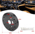 1 PC Car Steering Wheel Base Connector Conversion Gasket, 0.5" 6-Hole to 3-Hole Steering Wheel Hub Adapter, Modified Steering Wheel Quick Release ...