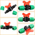 1/2 Inch Drip Irrigation Valve, 10 Pcs 1/2" In-Line Barbed Locked Switch Valves For 1/2 Inch Drip Tubing (0.60"-0.63" OD), 1/2 in. Shut Off On Val...