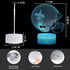 Helmet Shape Optical Illusion Smart 7 Colors Night Light Table Lamp Gifts for Saint, Men, Women, Kids, Boys, Teens...