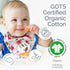 KiddyCare Baby Bibs for Drooling and Teething Baby Girls/boys | Bandana Bibs for Eating, Washable Bibs for Newborn Babies | Organic Cotton Bibs fo...