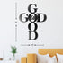 Vivegate God is Good Metal Signs Decor, Black Metal Cross God is Good Sign Wall Decor Religious Kitchen Decor Wall Crosses for Home Decor...