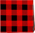BLUE PANDA Buffalo Plaid Plastic Tablecloth Picnic Table Cover - 3 Pack 54 x 108 in Red & Black - Disposable Durable Decor for Lumberjack Party De...
