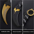 Karambit Knife Trainer No Offensive Karambit Trainer Stainless Steel Without Cutting Edge Practice Training Knife with Sheath for Beginner 100% Sa...
