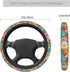 Bohemia Flowers Car Steering Wheel Cover for Womens Girls Mens 15 Inches Anti-Slip Universal Truck Vans SUV Auto Protector Accessories...