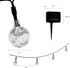 Pure Garden 50-LG1088 Outdoor Sting Solar Powered Round Globe Hanging Cool White Lights for Patio, Backyard...