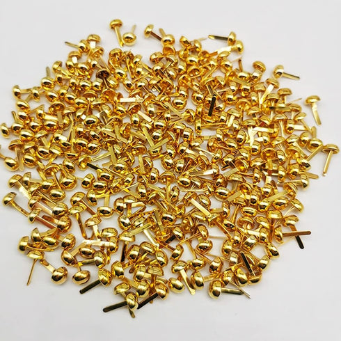 300 Pieces Paper Fasteners Brads Round Fasteners for Art Crafting School Project Decorative Scrapbooking Crafts Making DIY Supplies 8 x 15mm (Gold...