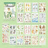 Dwpetzo 278Pcs Seasons Landscape Scrapbooking Journaling Sticker Book Precut, 3 Assorted Adhesive Washi, PET, and Paper Materials Stickers for Jun...