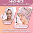 Heat for Deep Conditioning, Oil Treatment Electric Heat Hair Steamer Intelligent Temperature Control Hair Care Hat Portable Hair SPA Detachable Ha...