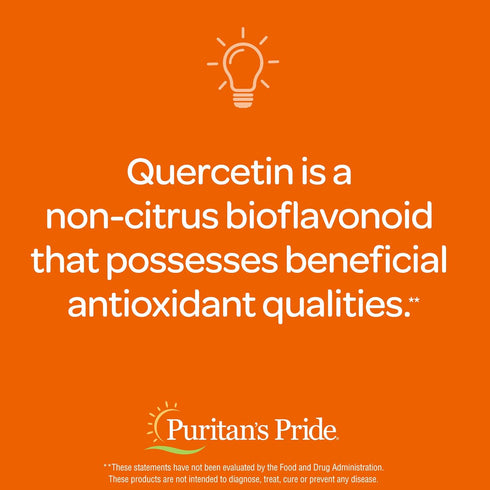 Puritan's Pride Quercetin Complex with Vitamin C, Supports Upper Respiratory Health, 100 ct...